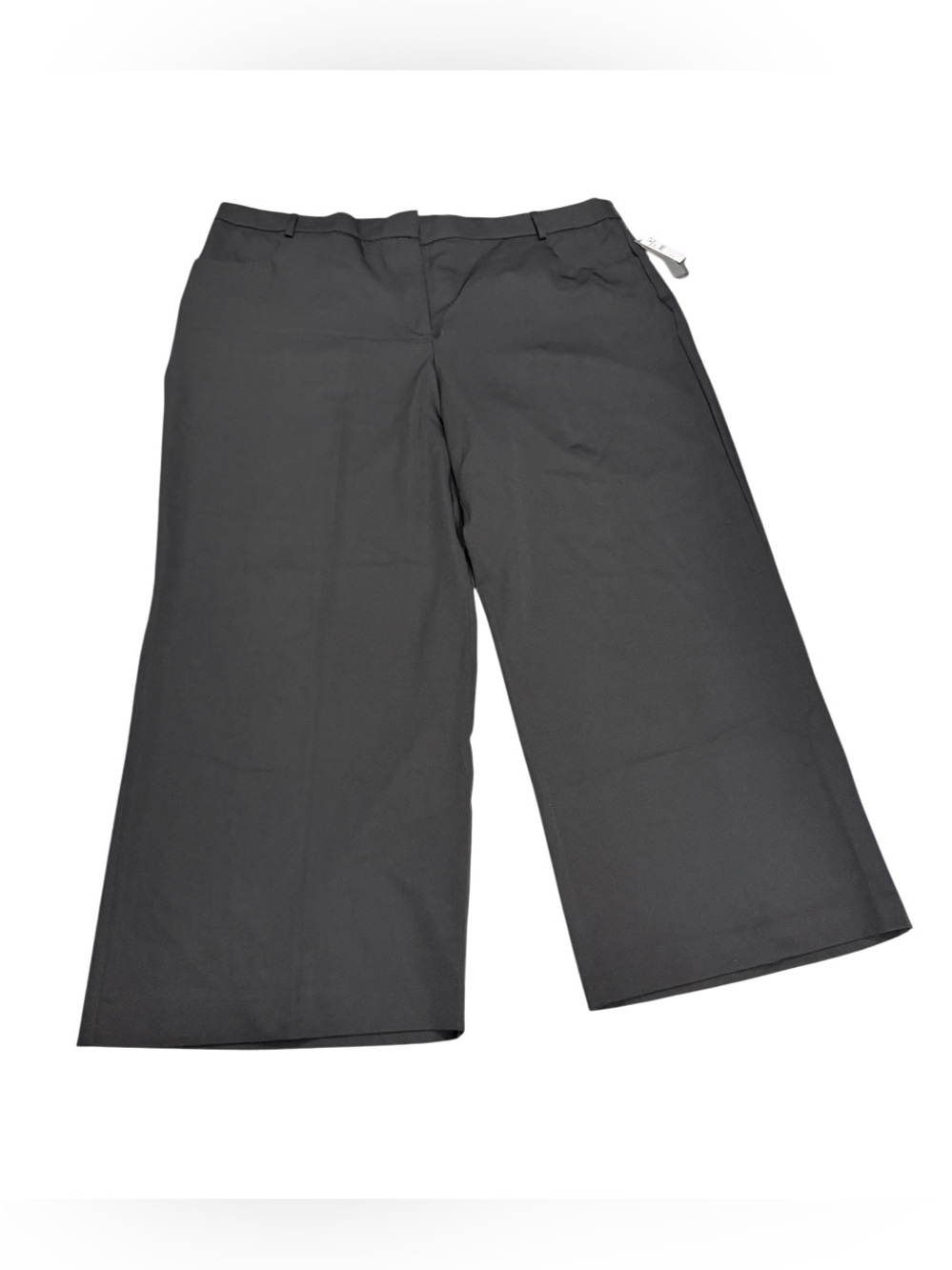 Vince Camuto Black Wide-Leg Cropped Pants